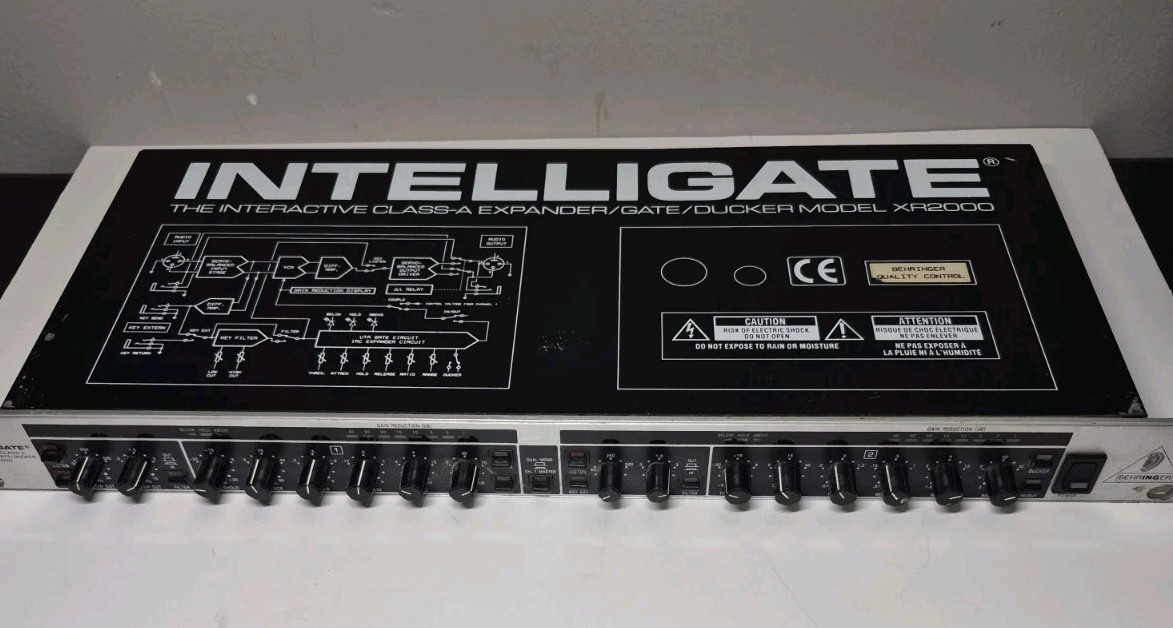 Behringer Intelligate XR2000 2-Ch Interactive Class-A Expander Gate Ducker