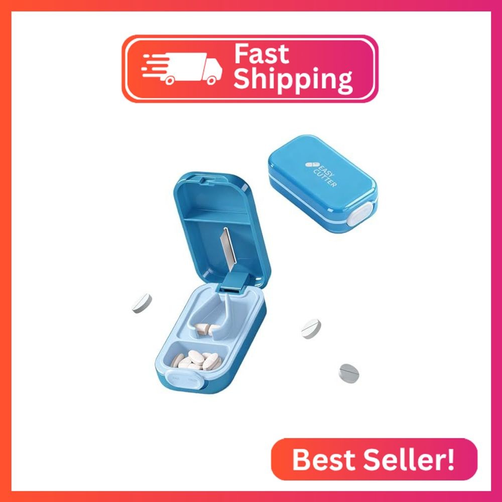 Hafigigi Pill Cutter Splitter for Small or Large Pills with Safety Lock - Accura