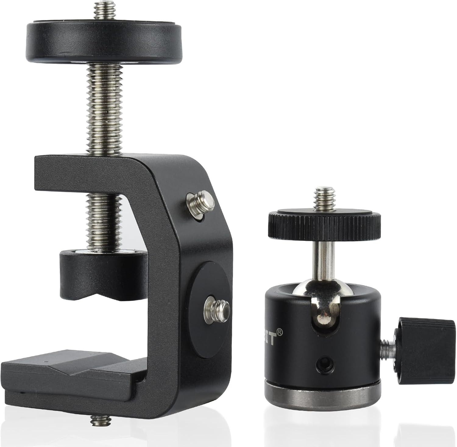C Clamp Camera Mount Tripod with Mini Ball Head Desk Clamps（1/4 Thread Hole） C C