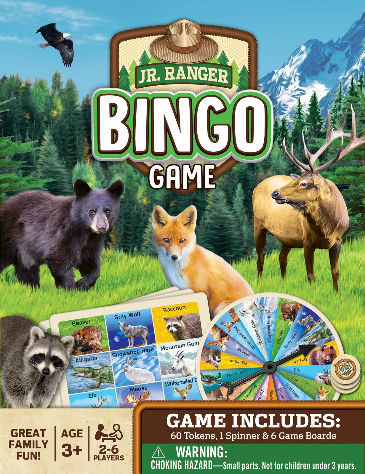 MasterPieces - Jr. Ranger - National Parks Bingo Game for Kids and Families