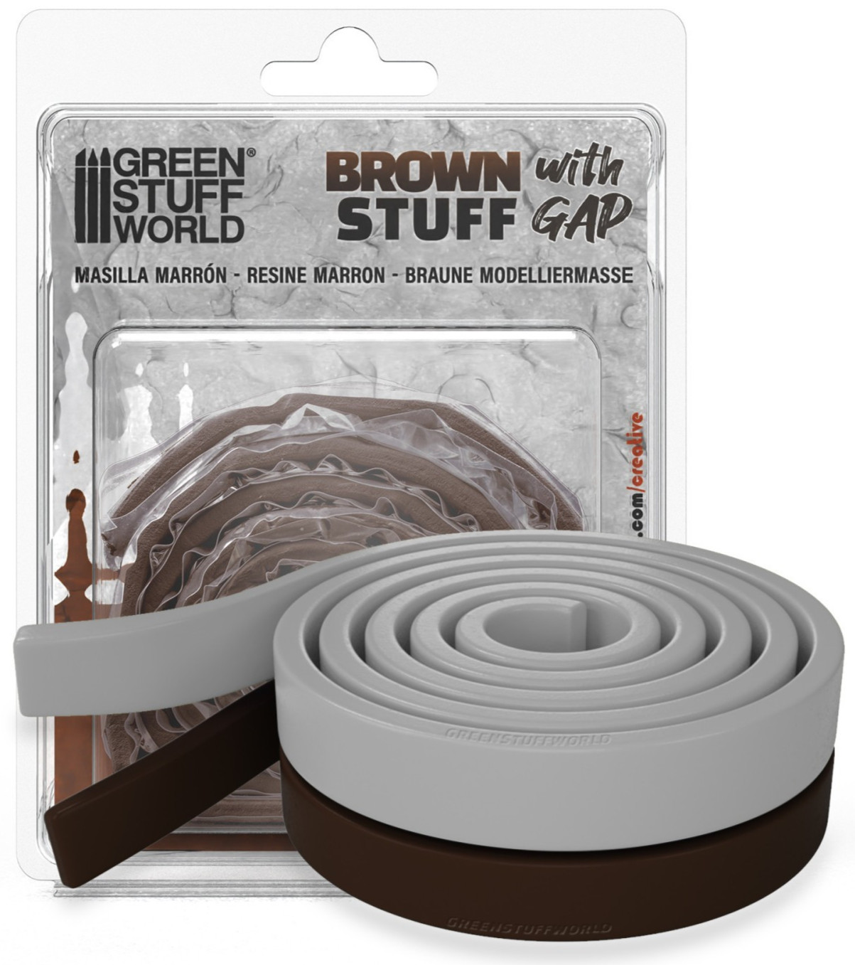 Green Stuff World Brown Stuff 36.5" 92cm W/ Gap Epoxy Putty Bar 9224