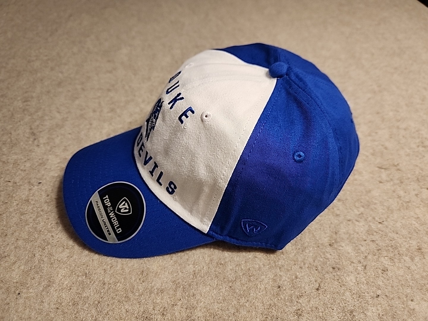 NWT Duke Blue Devils Top Of The World Strapback Heritage Weston adjust hat/cap