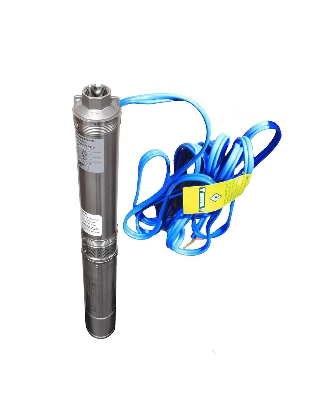 Deep Well Submersible Pump 1HP 110V - 33GPM Stainless Steel Long Life