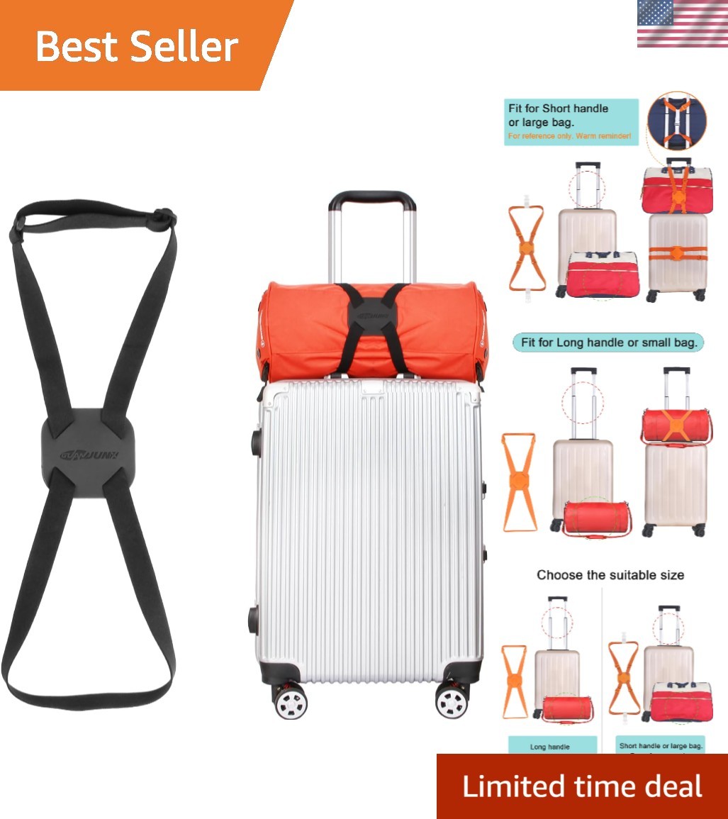 Adjustable Luggage Bungee Straps - Secure Your Bags Effortlessly, 50 lbs