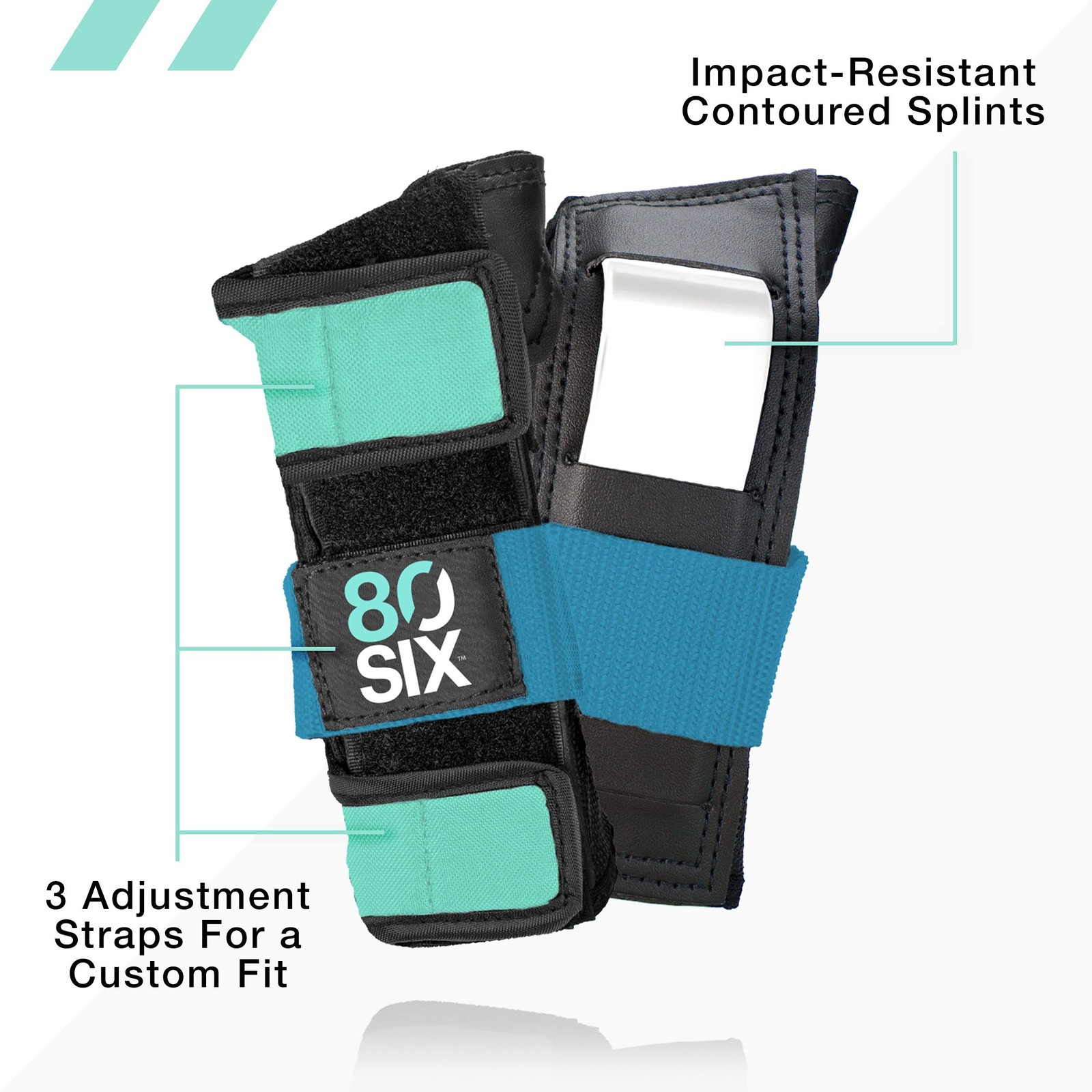 80SIX Multi-Sport Pad Set– Protective Gear for Skateboarding, Biking, Roll