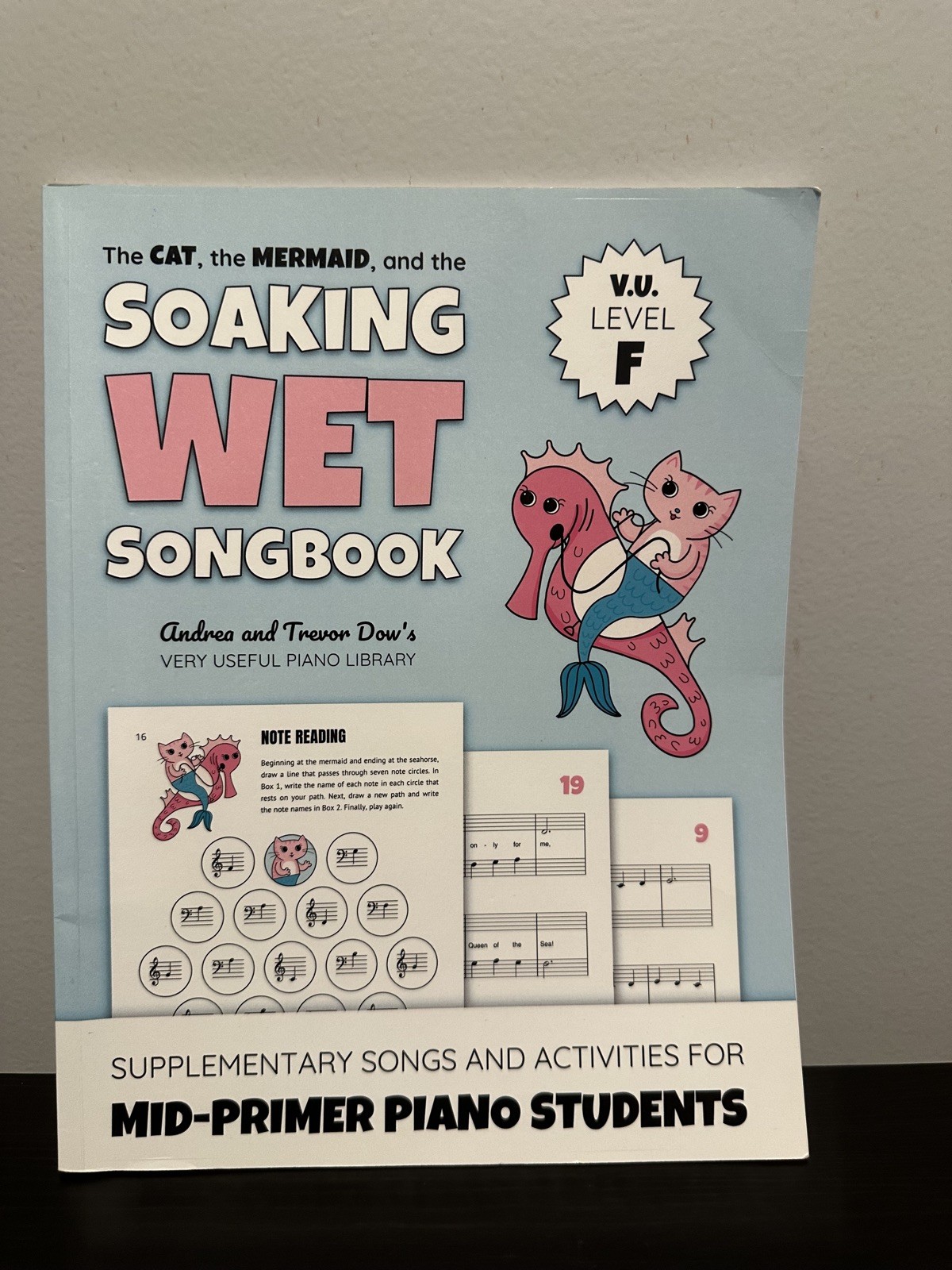 The Cat, the Mermaid, and the Soaking Wet Songbook, V. U. Level F: piano book