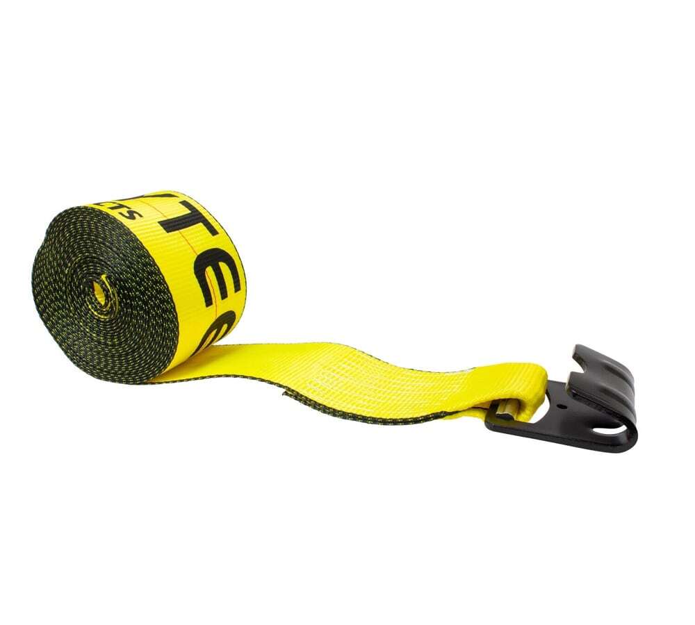 Flatbed Tie Down Kit - 40 Pieces 4"x30' Winch Straps, 4" Corner Protector Yel...