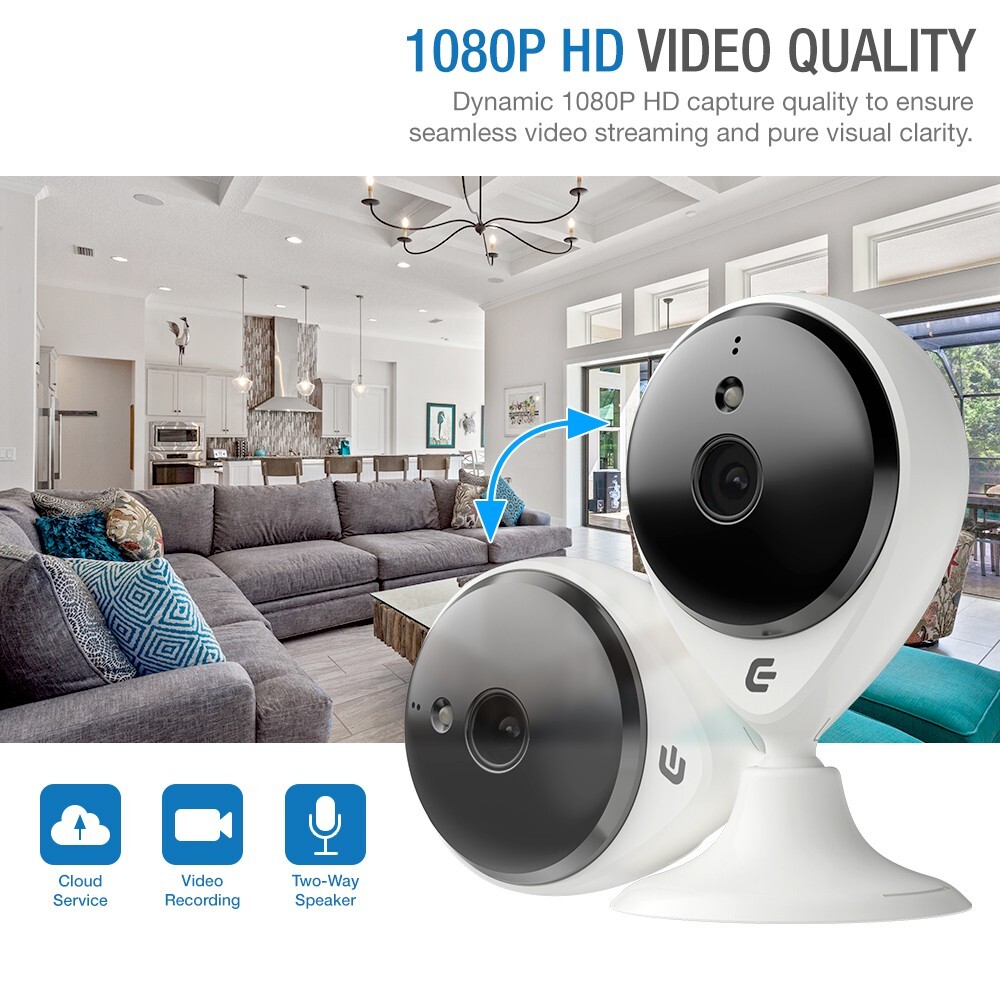 Endliss 2 Pack Security Camera HD Wireless Cam Home & Businness, Night Vision