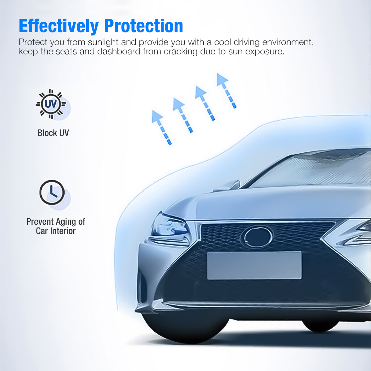 Foldable Car Sun Shade Windshield Sunshade Front Window Cover Visor UV Umbrella