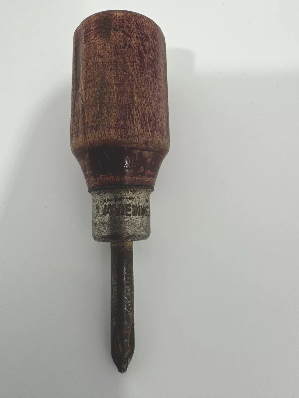 Vintage Wood Handle Phillips Head Screwdriver 3”