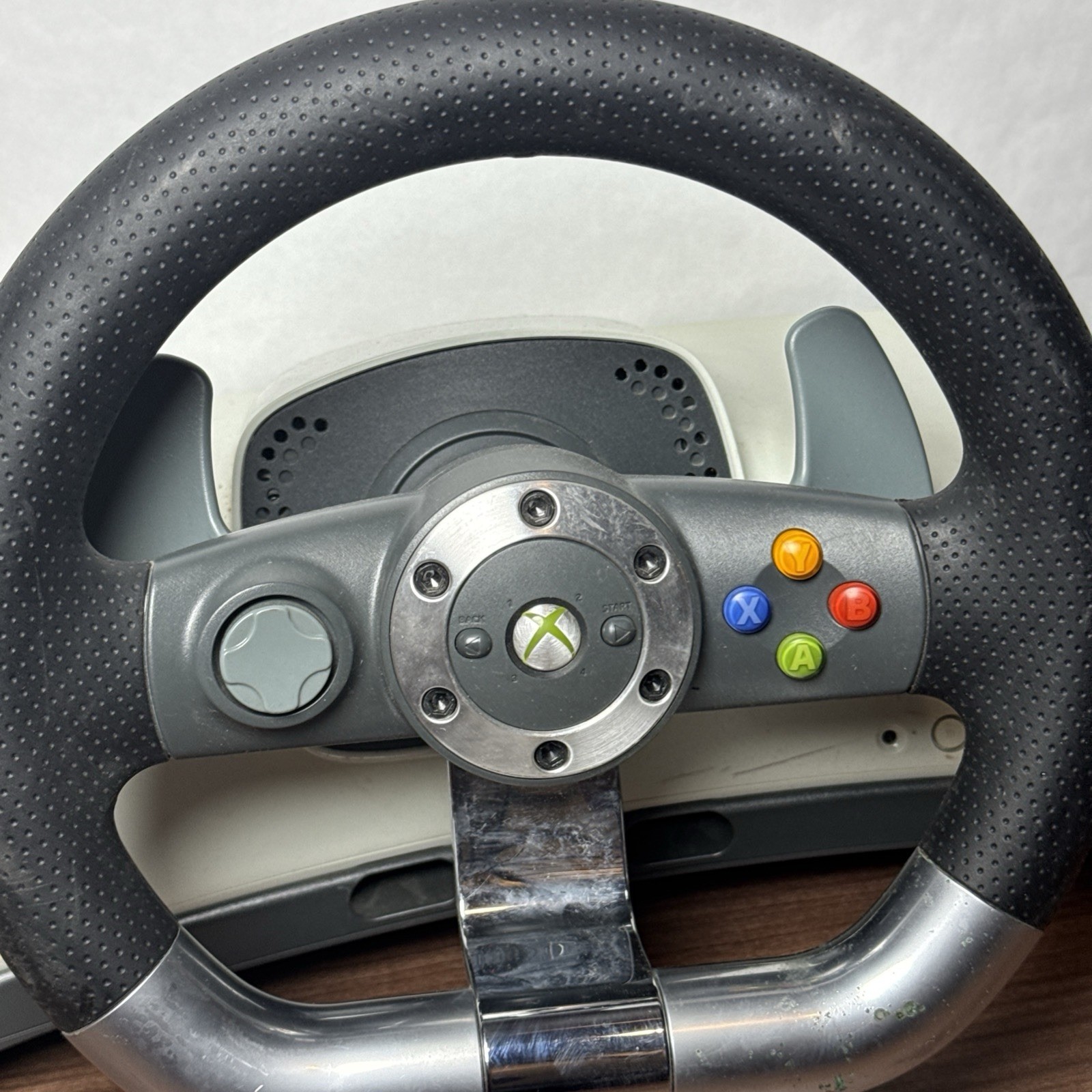 Microsoft Xbox 360 Wireless Racing Steering Wheels Controller & Pedals Only