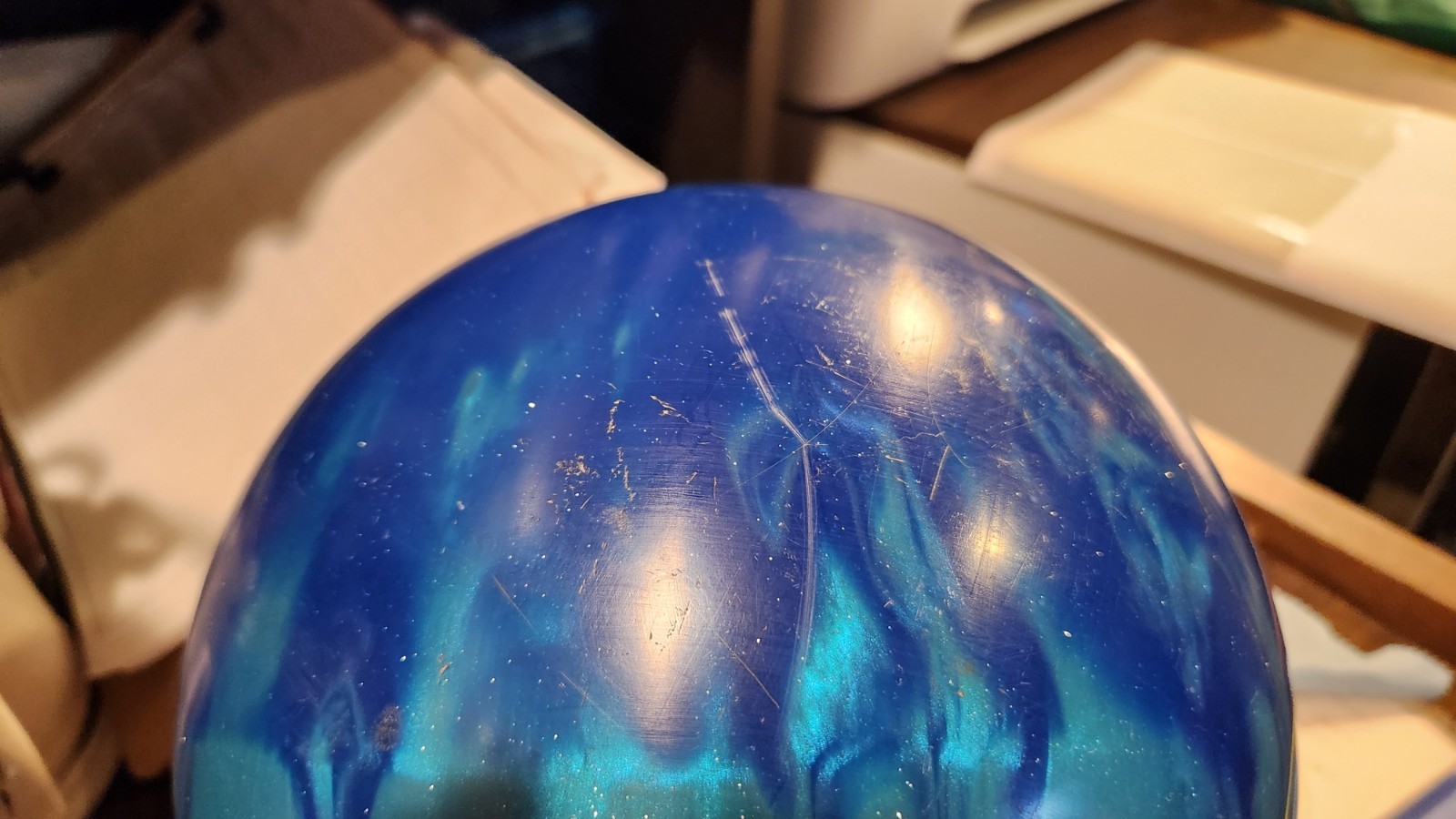 Radical Mass Bias Bowling Ball 15 lbs Preowned Span 4 3/4 Inches