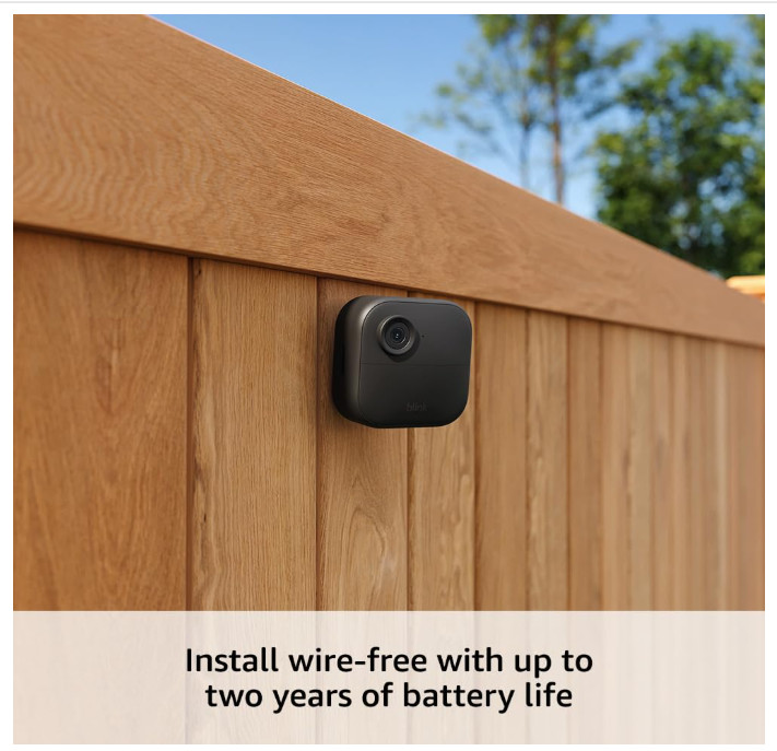 Blink Outdoor 4 Wireless Camera Two-Way Talk Add-On Camera Black No Module BLA16