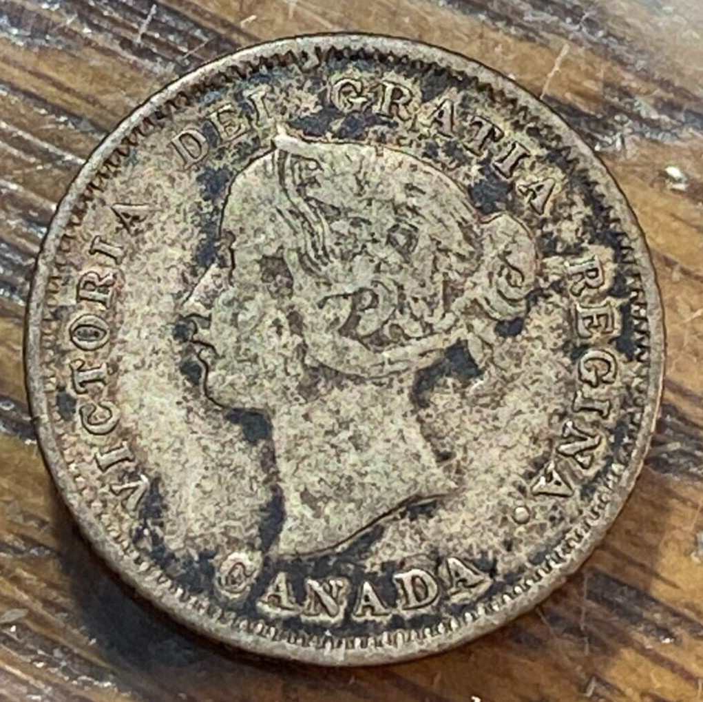 1880-H Canada 5 Cents Super Original Ch. VF KM-2 CHRC