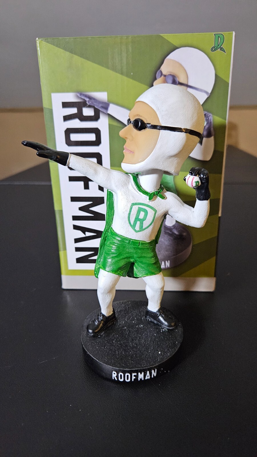 2022 Roofman Mascot Bobblehead Dayton Dragons