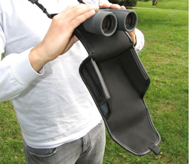 Carson BinoArmor Deluxe Binocular Case, Black/Gray BA-07