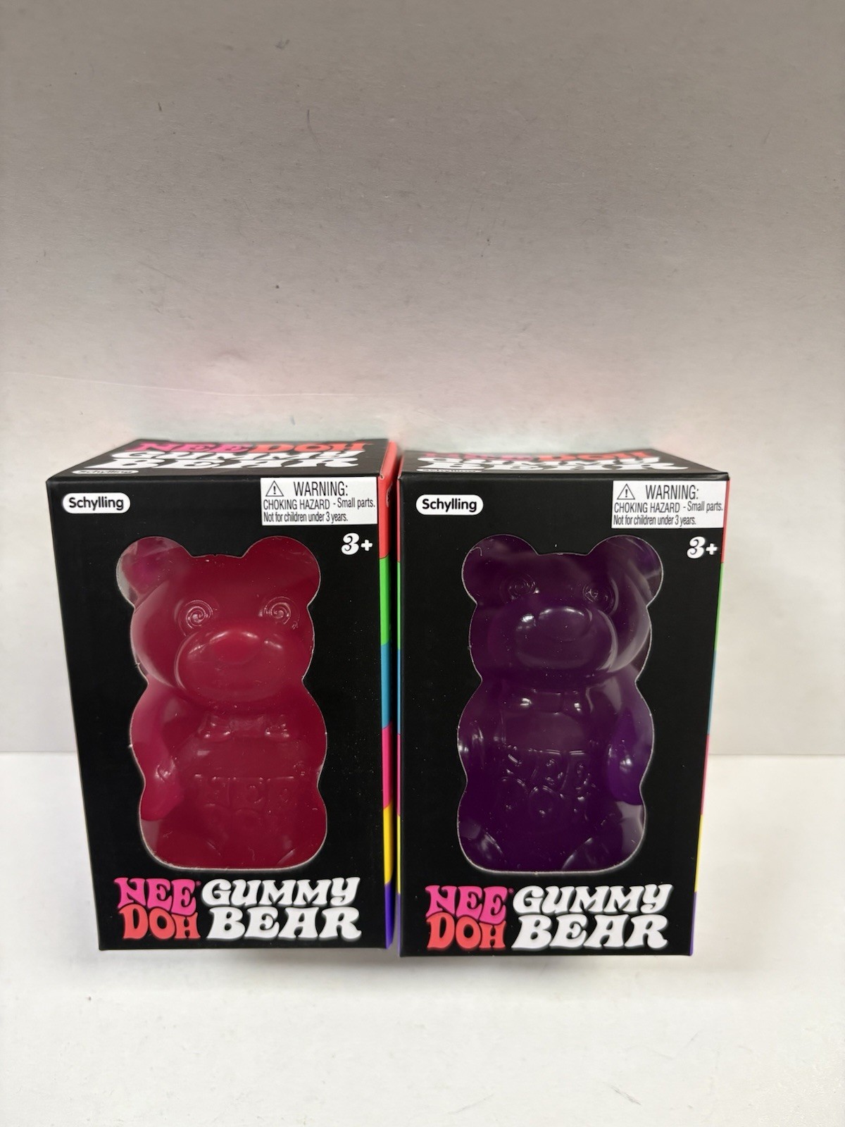 Lot of 2 NeeDoh Gummy Bear Sensory Fidget Toy Squishy Toy AUTHENTIC NEW 2 Bears