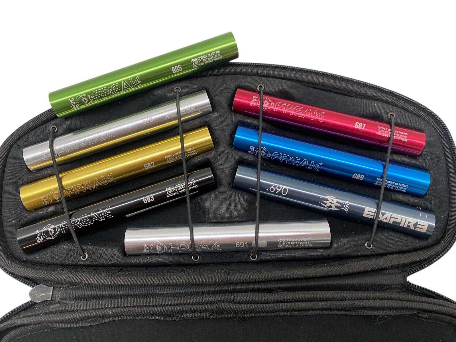 8 Freak Barrel Inserts with Case (7 Freak and 1 Empire)
