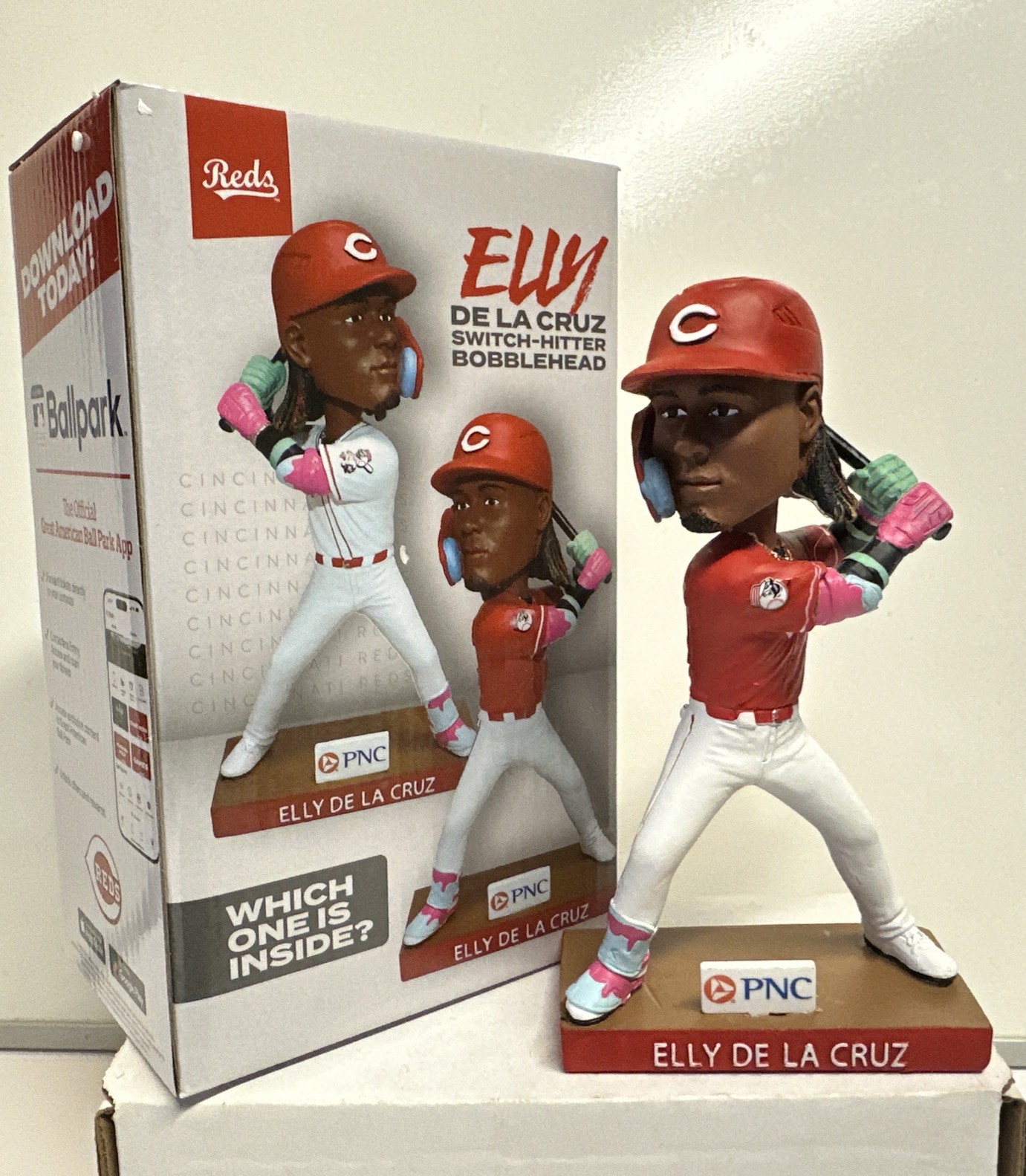 2025 Cincinnati Reds Elly De La Cruz Red Jersey SGA Bobblehead