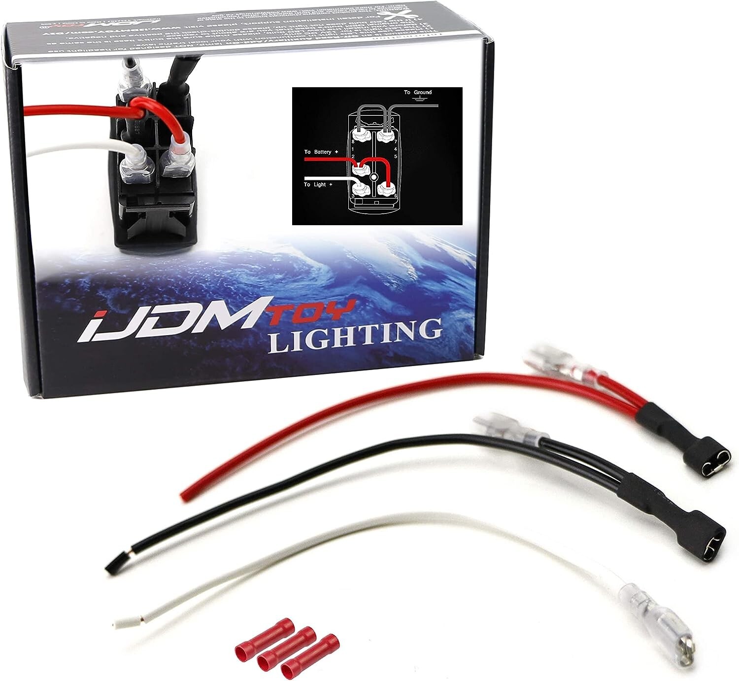 3pc Simple Jumper Wire Kit For 5-Pin Rocker Switch, Easy Connection Kit