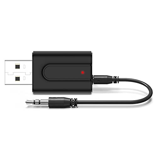 USB Bluetooth 5.0 Transmitter Receiver, 2-in-1 Mini Wireless Audio Adapter,