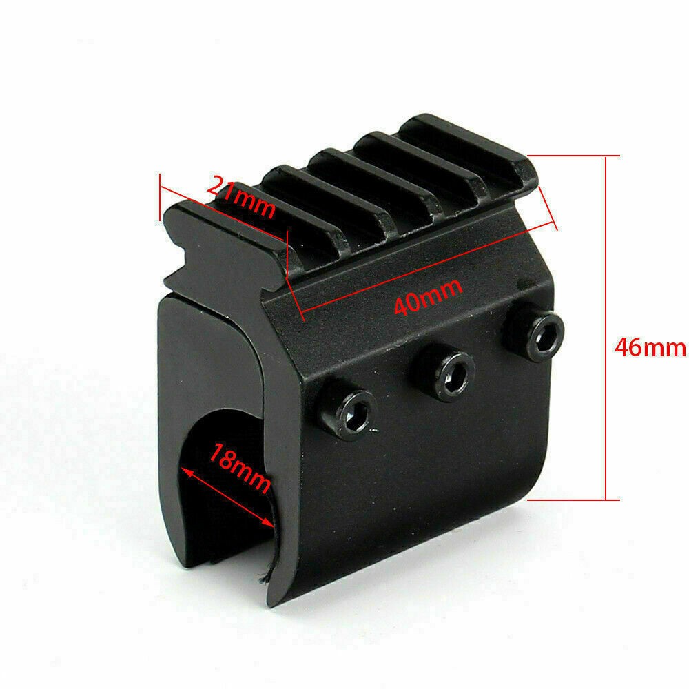 Flashlight/Laser Sight Barrel Clamp Mount 20mm Picatinny Rail Base Adapter Mount