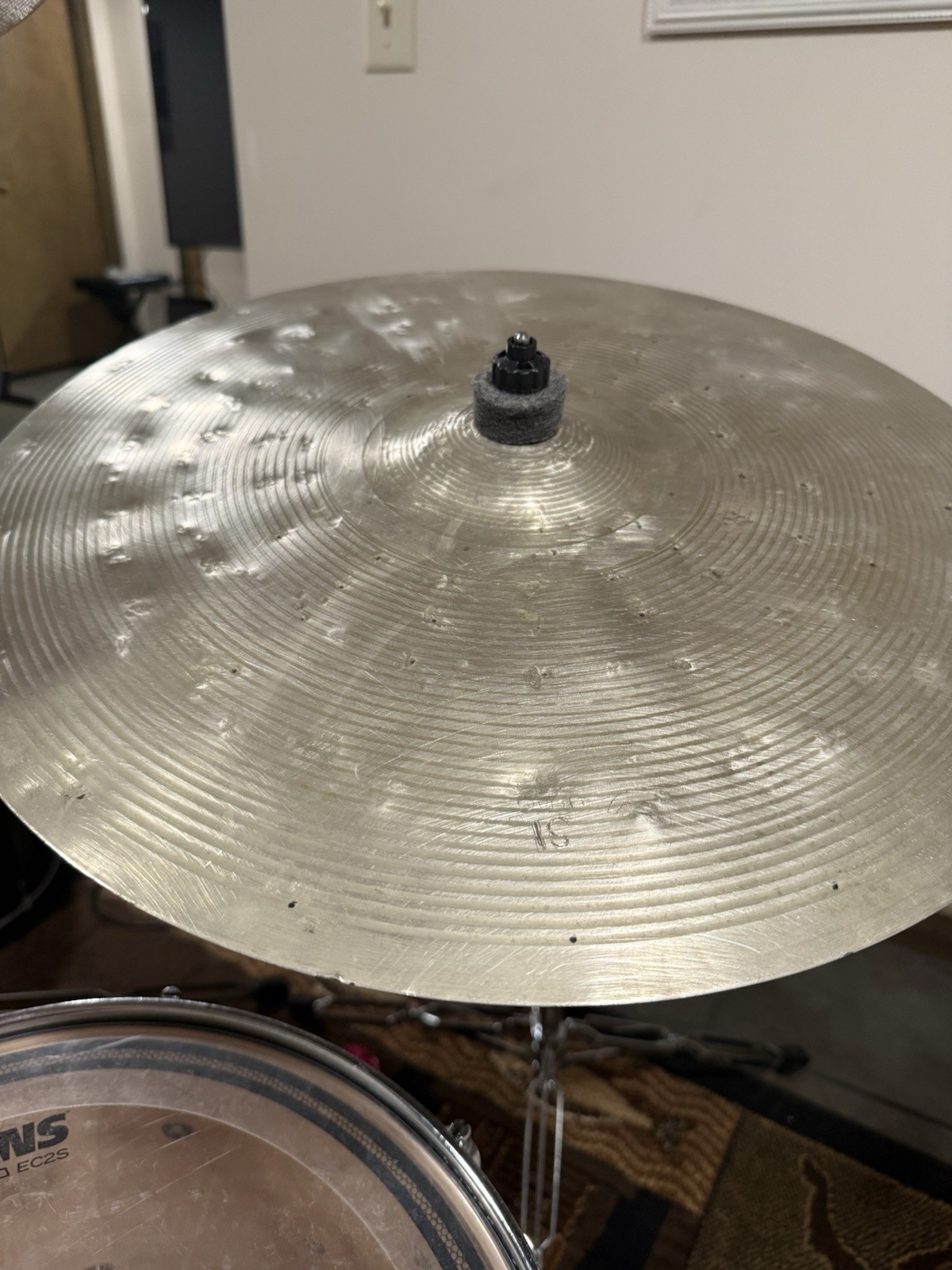 Camber II Crash Ride Cymbal (custom hammering and oxidization)