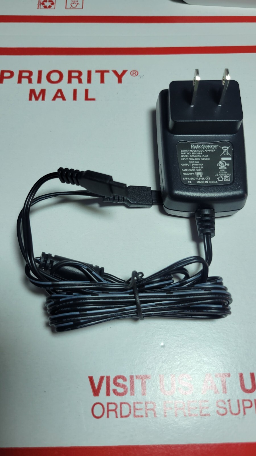 SportDog SD-425 425X 825 825X Wall AC Charger Adapter 650-249-3 SPS-02C5-1C-US