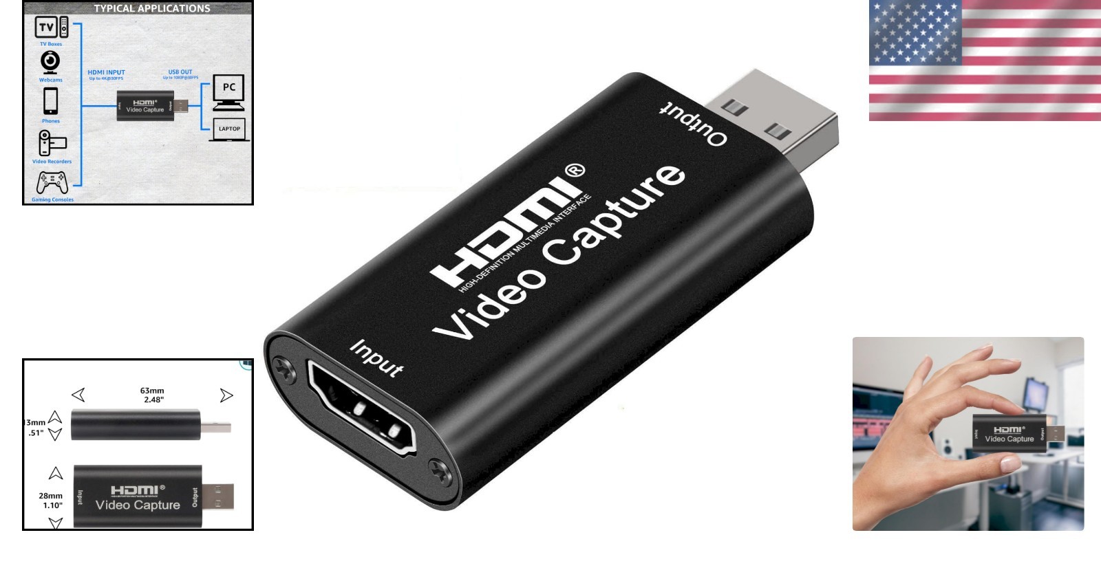 Seamless 1080p Capture Card with 4K Input - Ultimate Streaming Solution!