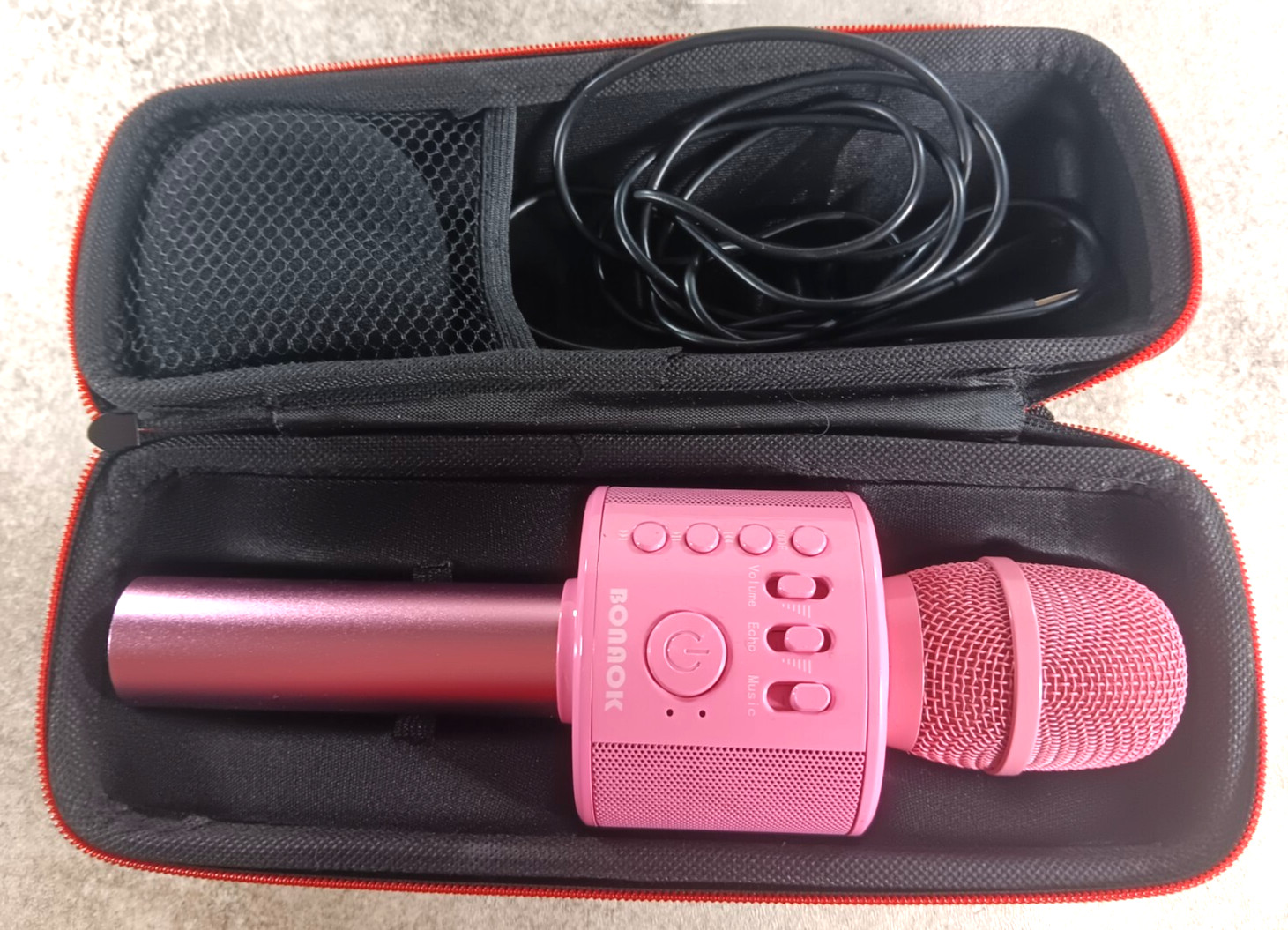 Bonnok Kareoke K37 Pink Bluetooth Microphone