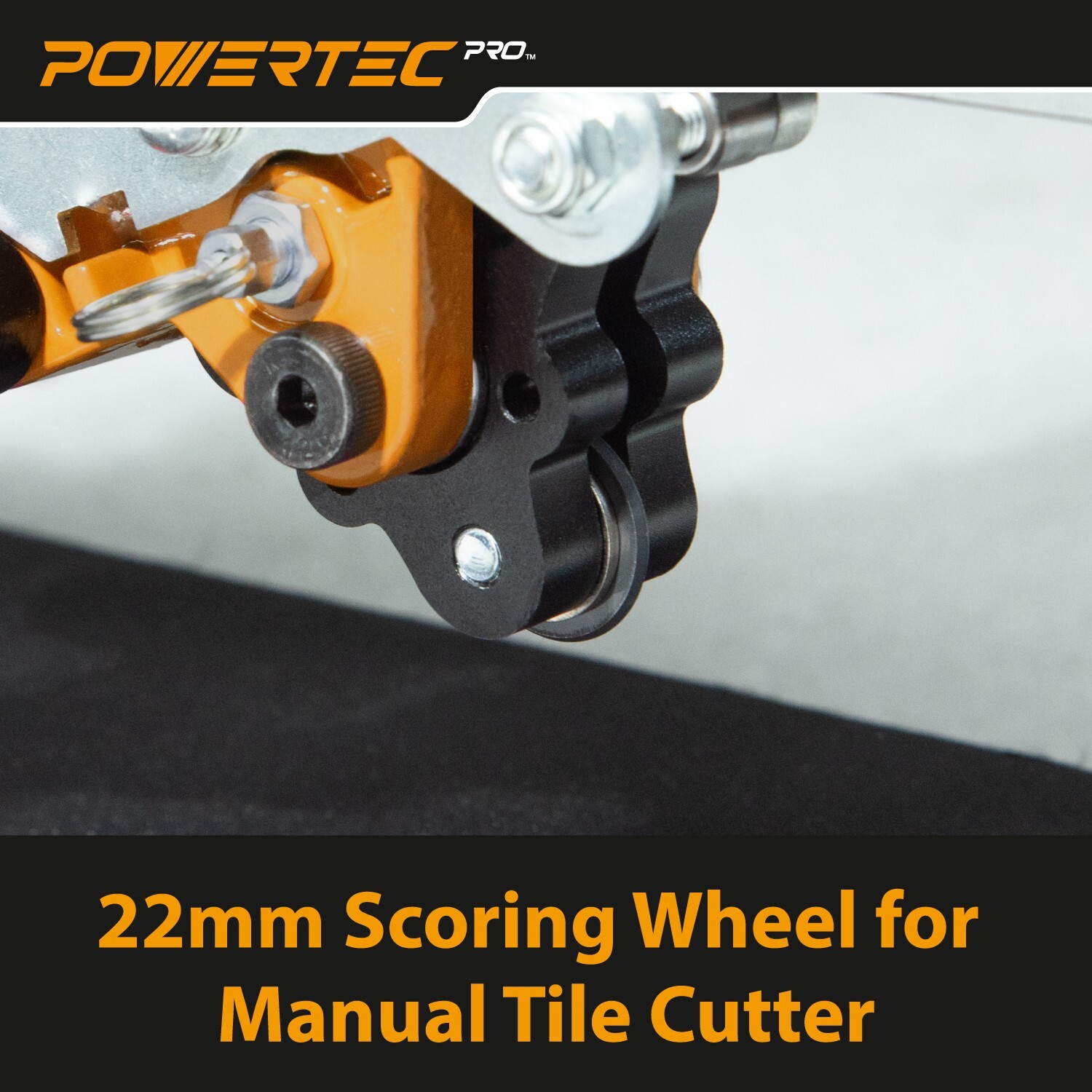 POWERTEC PRO Extreme Tungsten Carbide Scoring Wheel with Black Titanium Coating