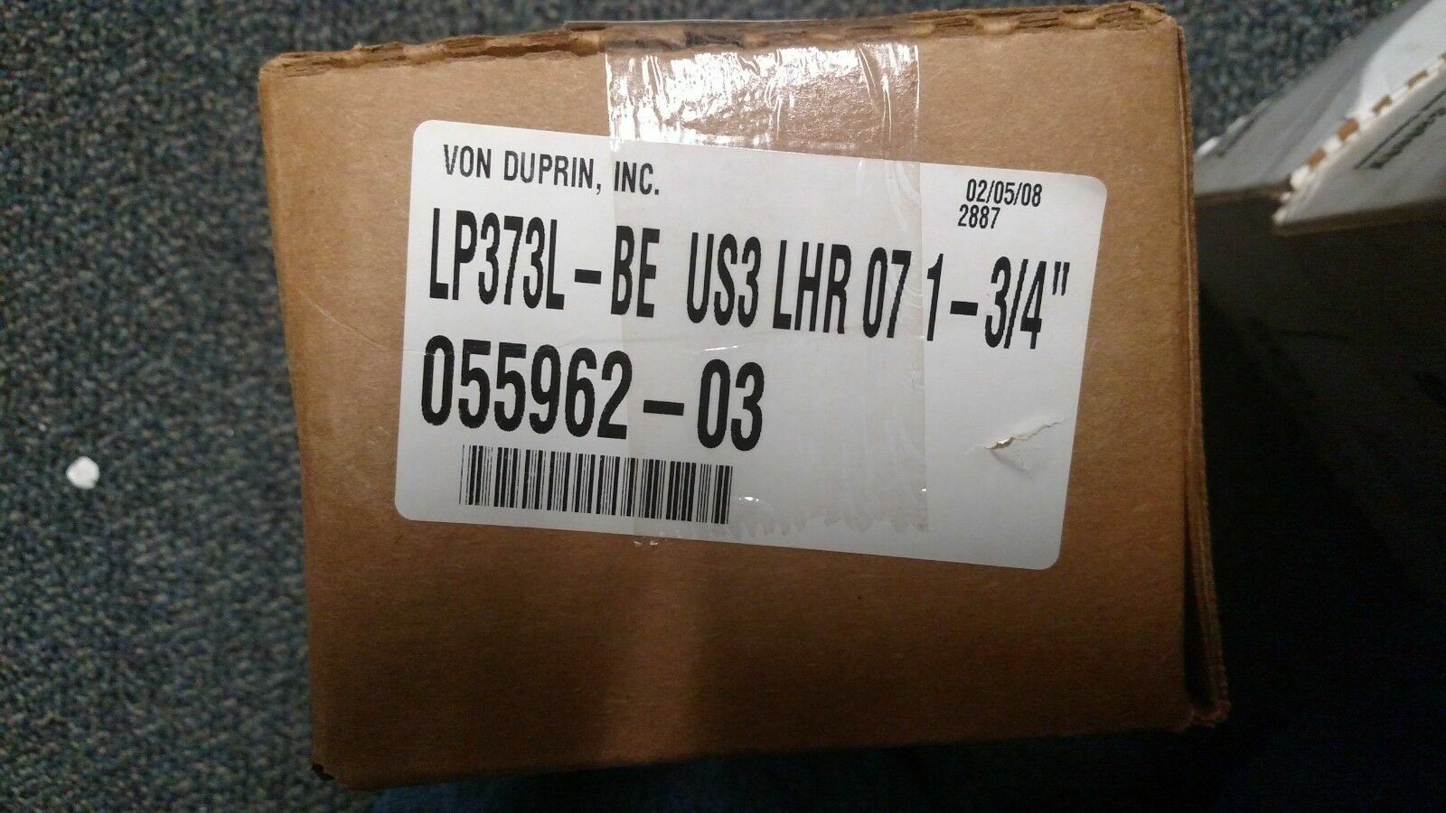 VON DUPRIN LP 373 - BE US3 LHR 07  EXIT TRIM