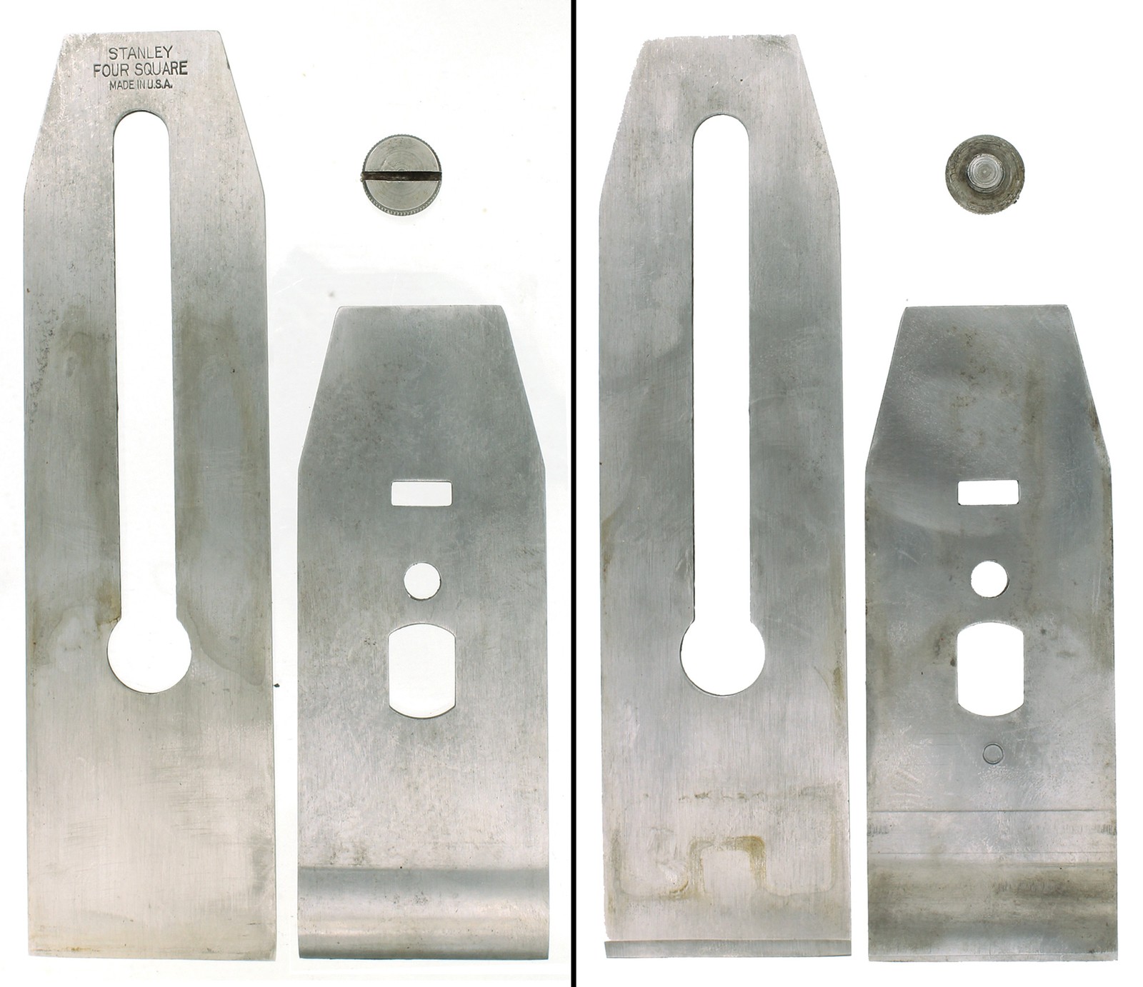 Founder's Grade "Four Square" Iron/Chip Brkr. for Stanley No. 1104- mjdtoolparts