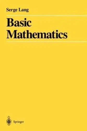 Basic Mathematics Springer hardcover Premium Quality NEW STOCK