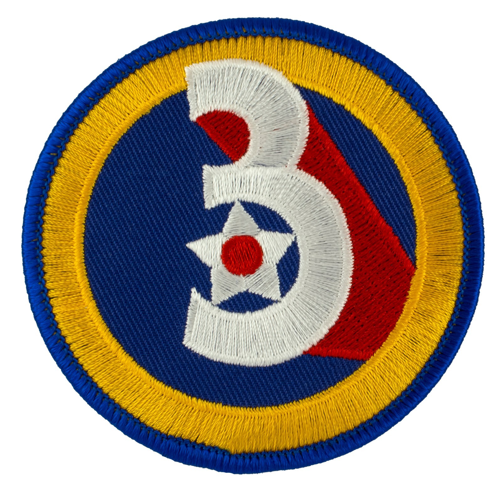 3rd Third Air Force Patch (123) 3" Round Embroidered Patch 67213
