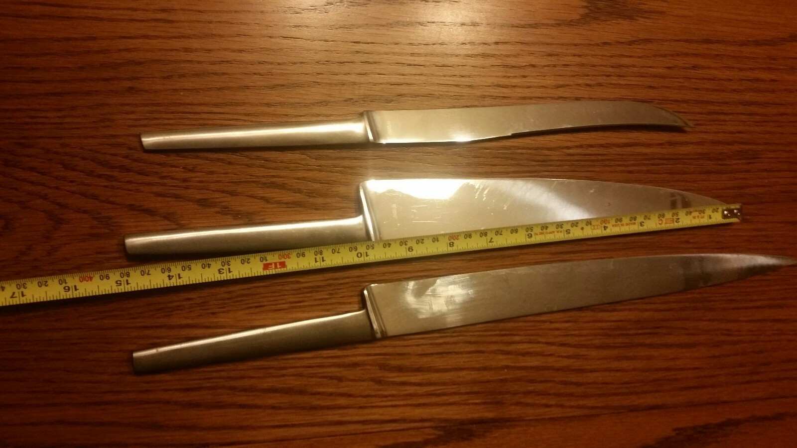 Sword Makers Guild Of Austria Stainless Steel Chef Knife set. 3 knife set.