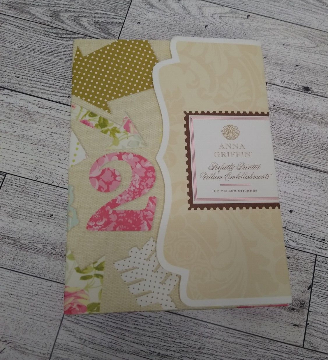 Anna Griffin Perfectly Printed Vellum Embellishments 96 Vellum Stickers