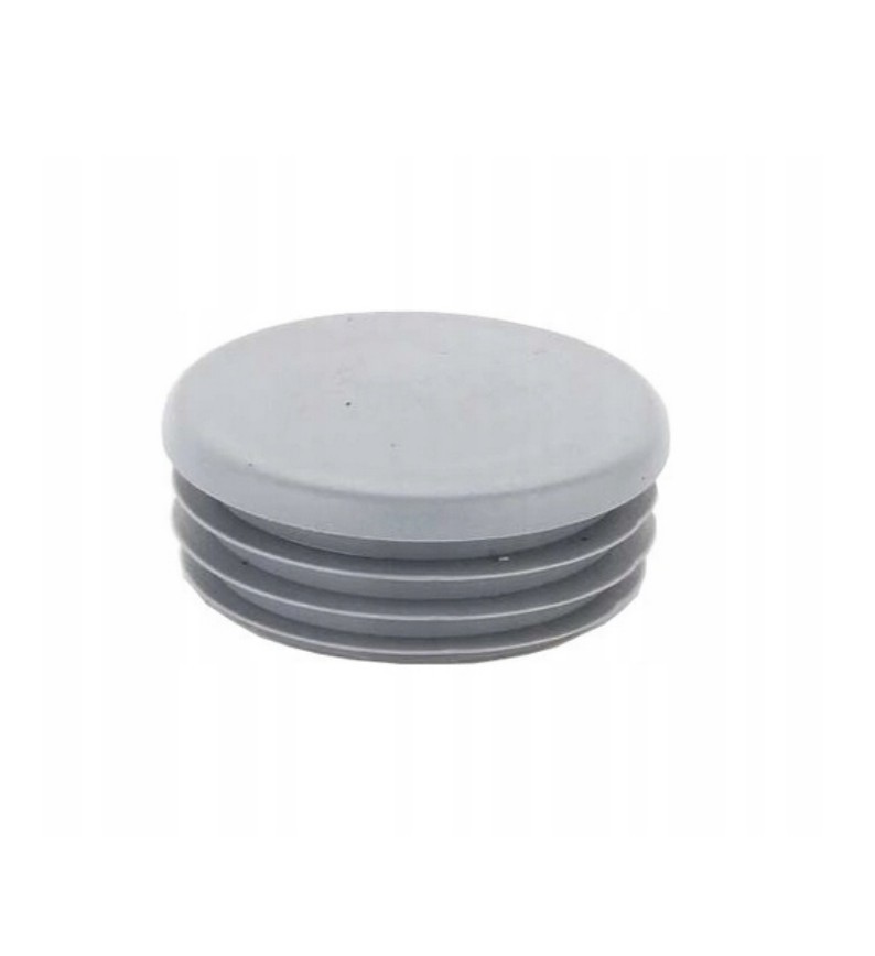 10x Round Lamellar Plug 40mm Round Plug Grey End Caps Plastic