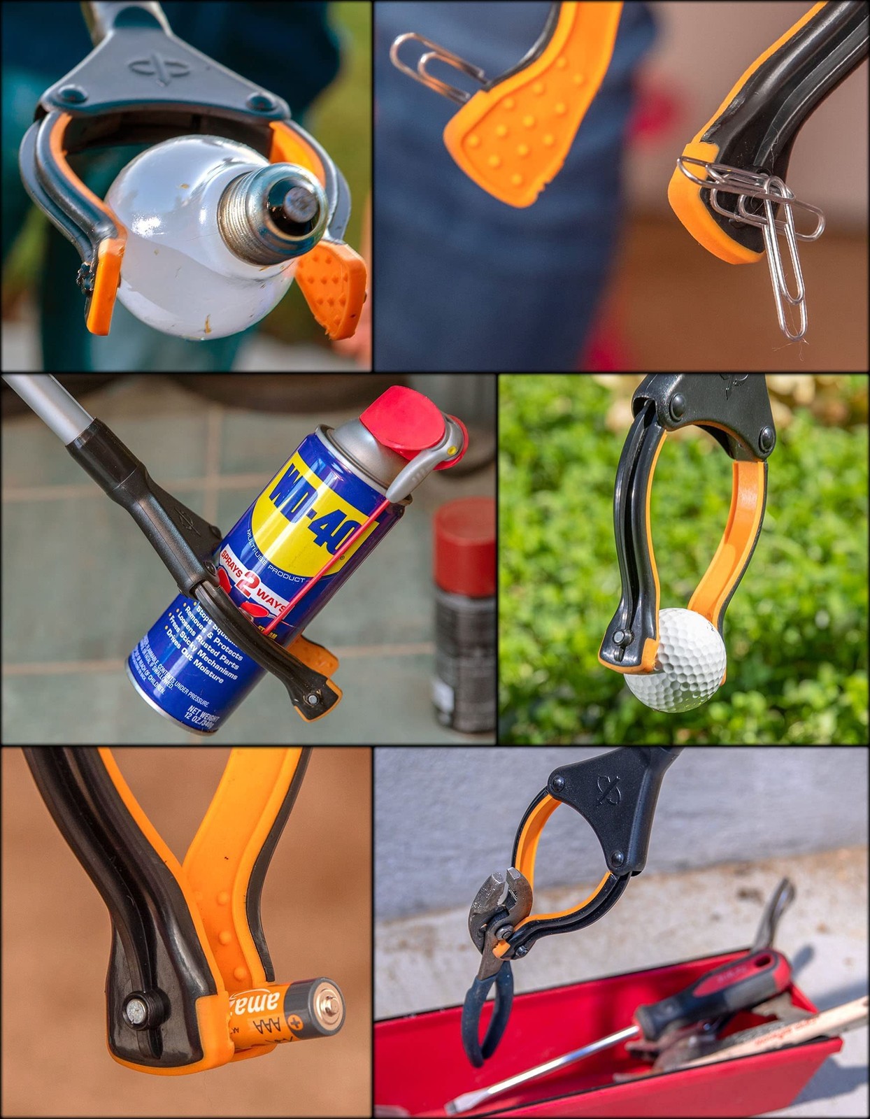 40" Folding Grabber Tool for Elderly, Disabled & Seniors with Rotating Grippers