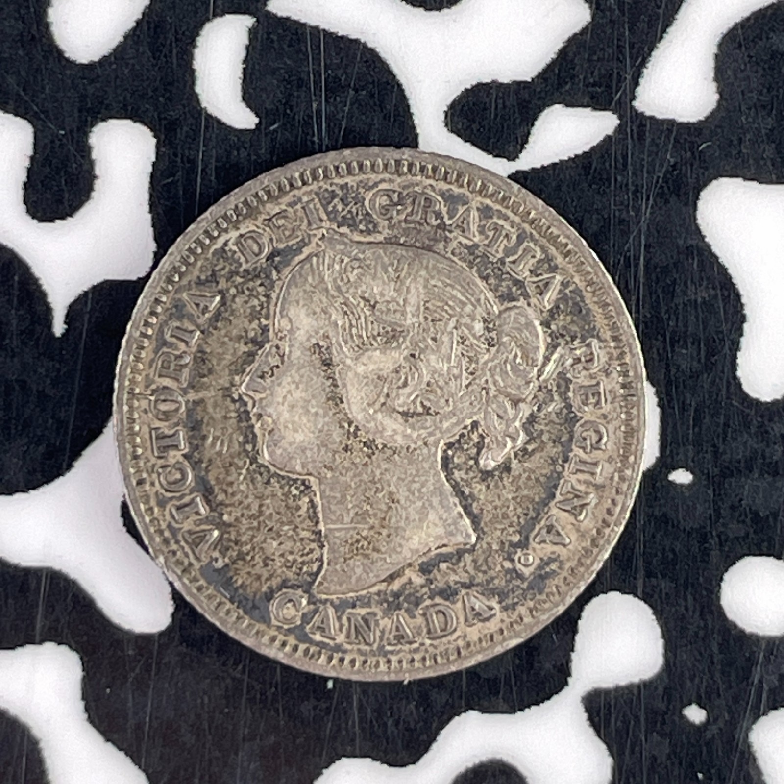 1891 Canada 5 Cents Lot#F2519 Silver! Nice!