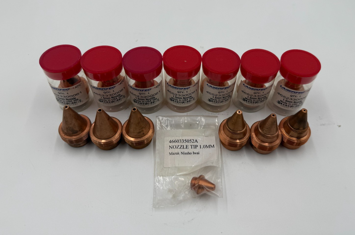 Lot of 14 Brand New LaserTec Laser Welding Nozzles # 46523300061 & 4660335052A