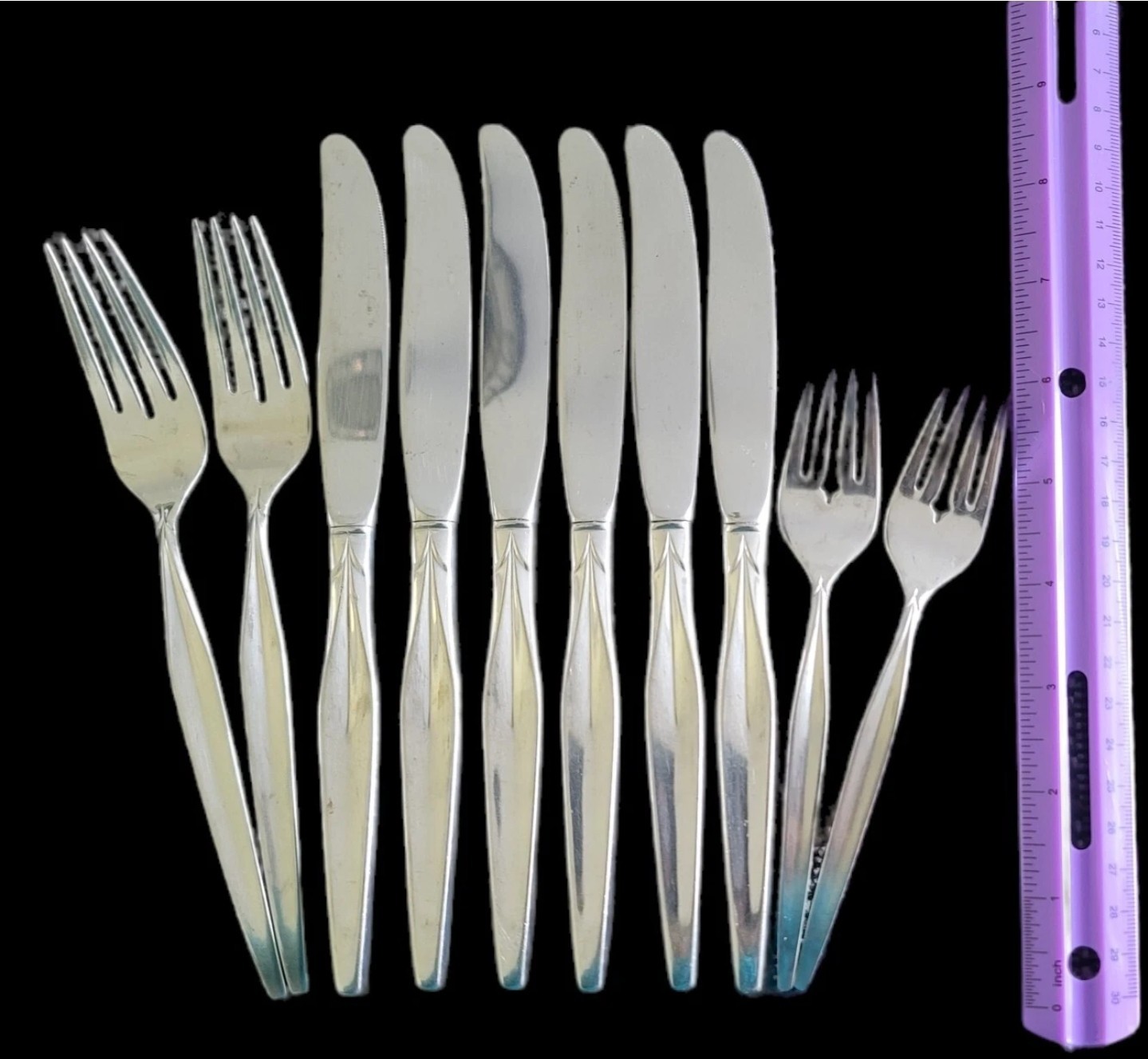 1847 ROGERS BROS STAINLESS - CONCEPT - 10pcs Set Knives Forks
