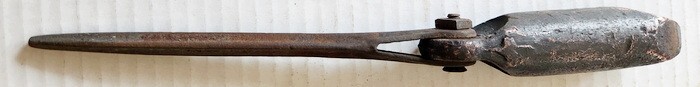 Antique Copper Tip Soldering Iron my No. 5,  Stamped I over 14