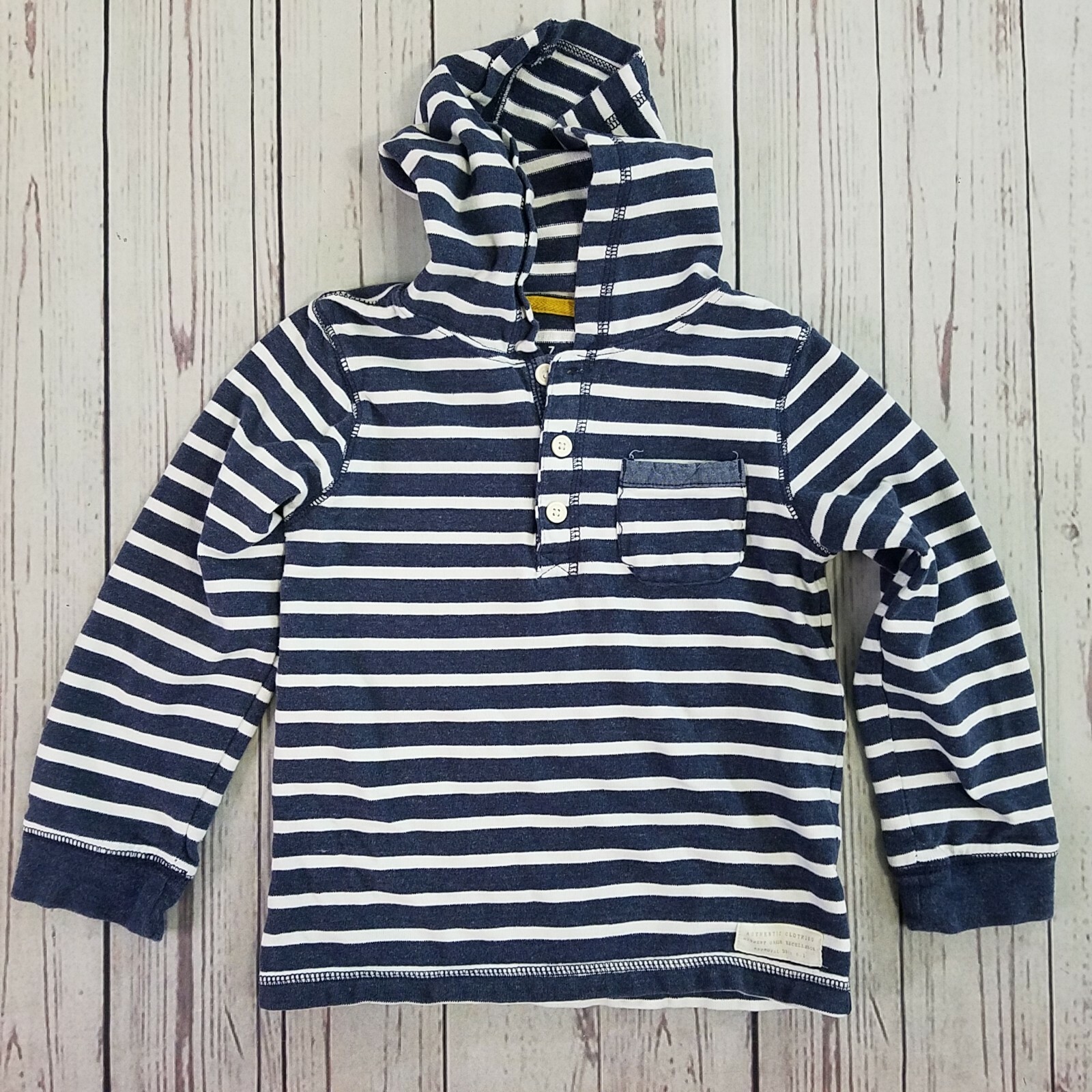 Carter's Boy's Blue Stripe Hoodie Size 7
