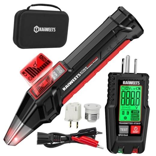 Circuit Breaker Finder with LCD Display, GFCI Outlet Tester, Electrical