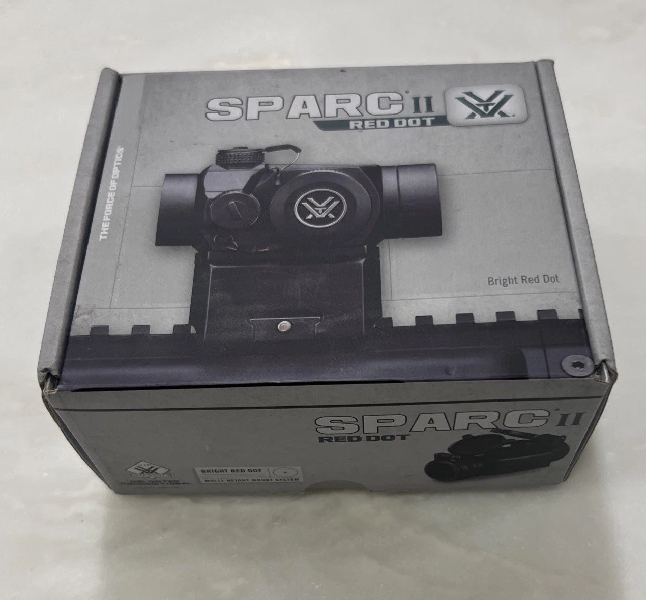 Vortex SPARC II Red Dot Sight Scope Multi Height Mounts Manual & Battery OpenBox