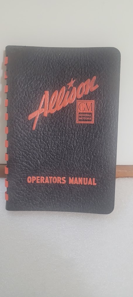 Vtg 1945 Allison V-1710 Engine Operators Manual 5th Edition WWII USAAF GM P-38