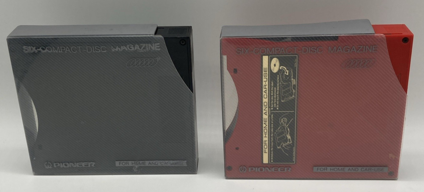 Lot 2 Pioneer Six Disc Magazine Cartridge 6-Disc Multi Play Changer