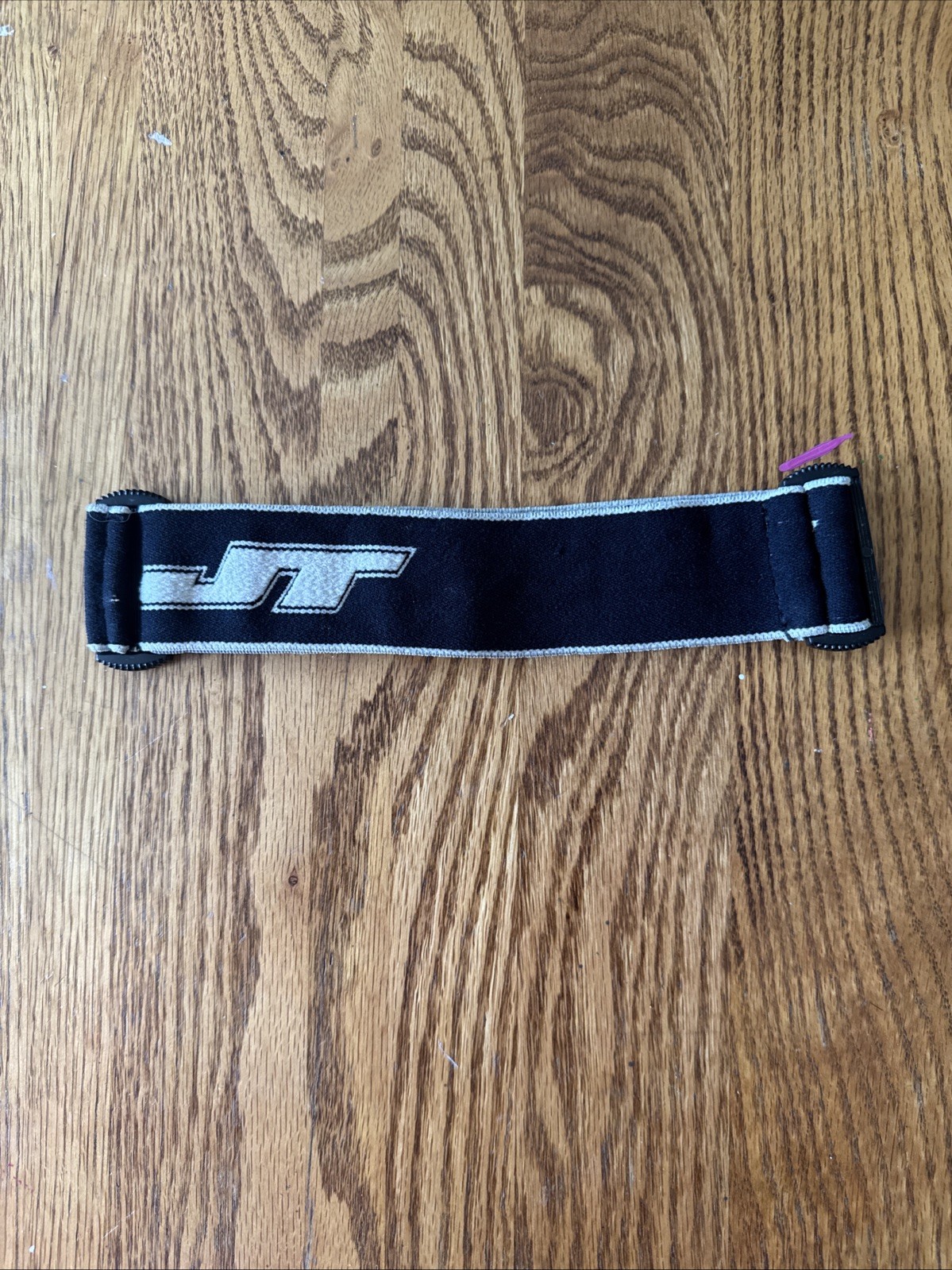 JT Paintball Replacement Goggle Strap Large Grey Logo W/ Dual Stripe Used