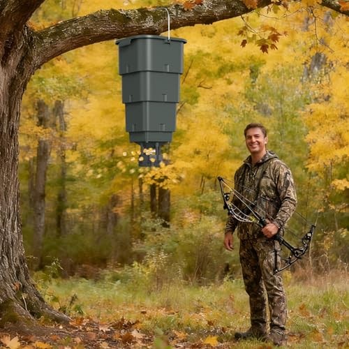5 Gallon Hanging Deer Feeder—Automatic Game Feeder—Digital Programmable